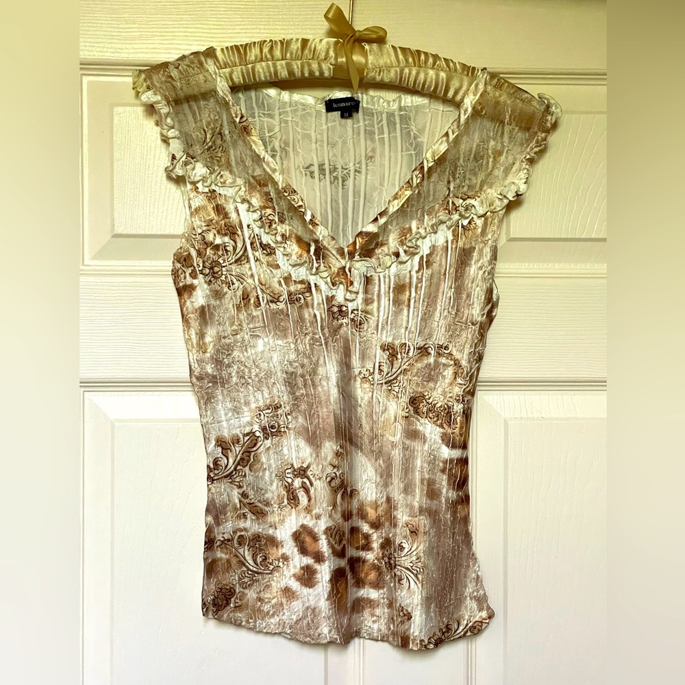 Komarov Designer Women’s Printed Tank - Size Medium